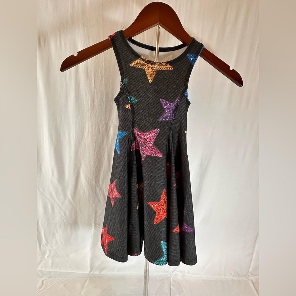 DESIGNER!! Terez Kids Dress with Multicolor Star Design